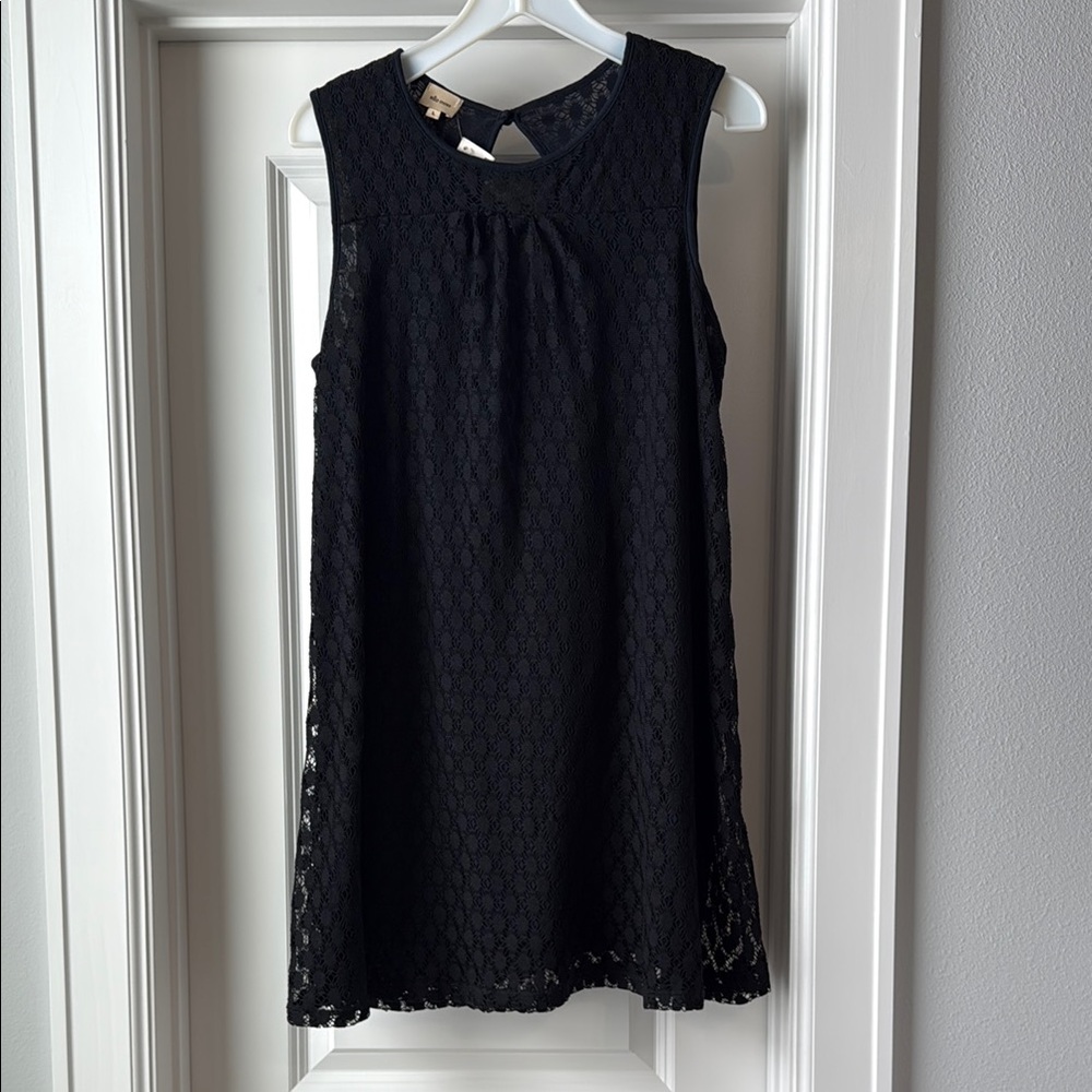 Elegant Black Lace Sleeveless Dress